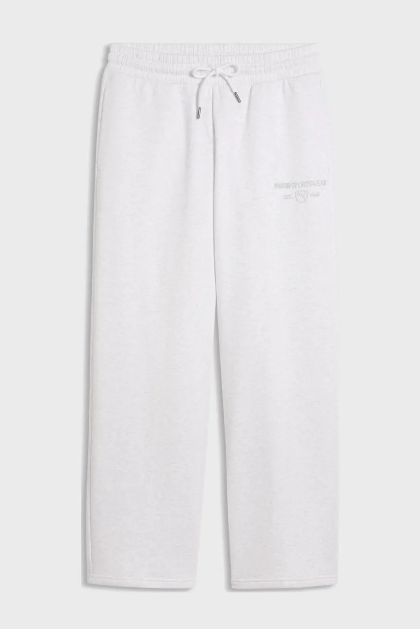 Женские белые спортивные брюки PUMA Class Straight Leg Fleece Pants Women 4