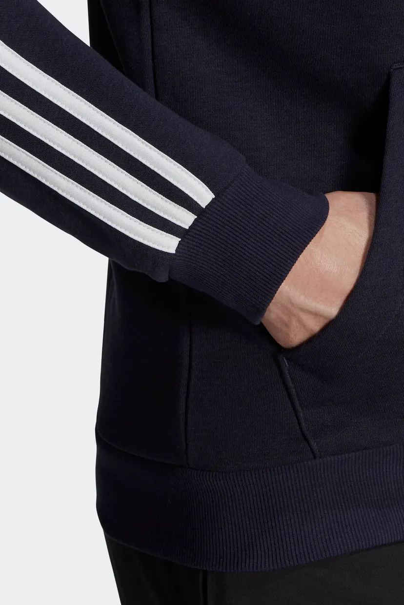 Мужское темно-синее худи Essentials 3-Stripes 6