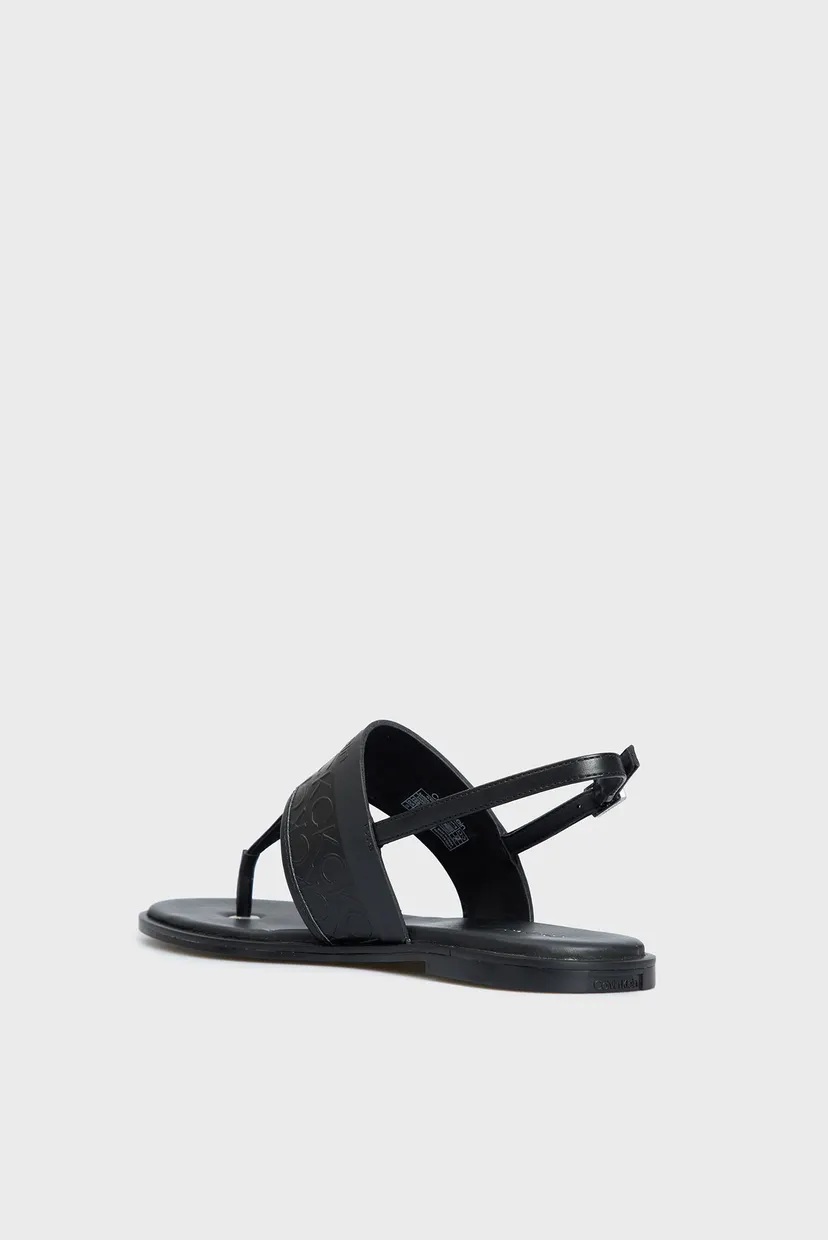 Жіночі чорні шкіряні сандалі ALMOND TP SANDAL - HF MONO 5