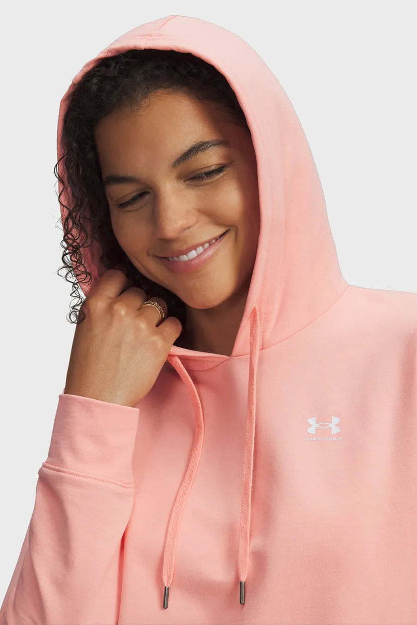 Женское розовое худи Sport Terry Hoodie Under Armour 6011015-603