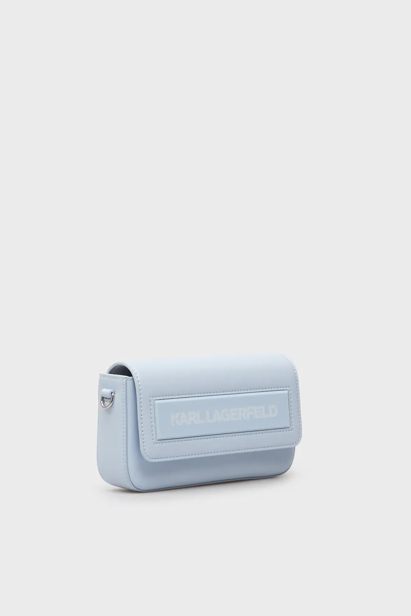 Жіноча блакитна сумка IKON K SM FLAP SHB LEATHER 3