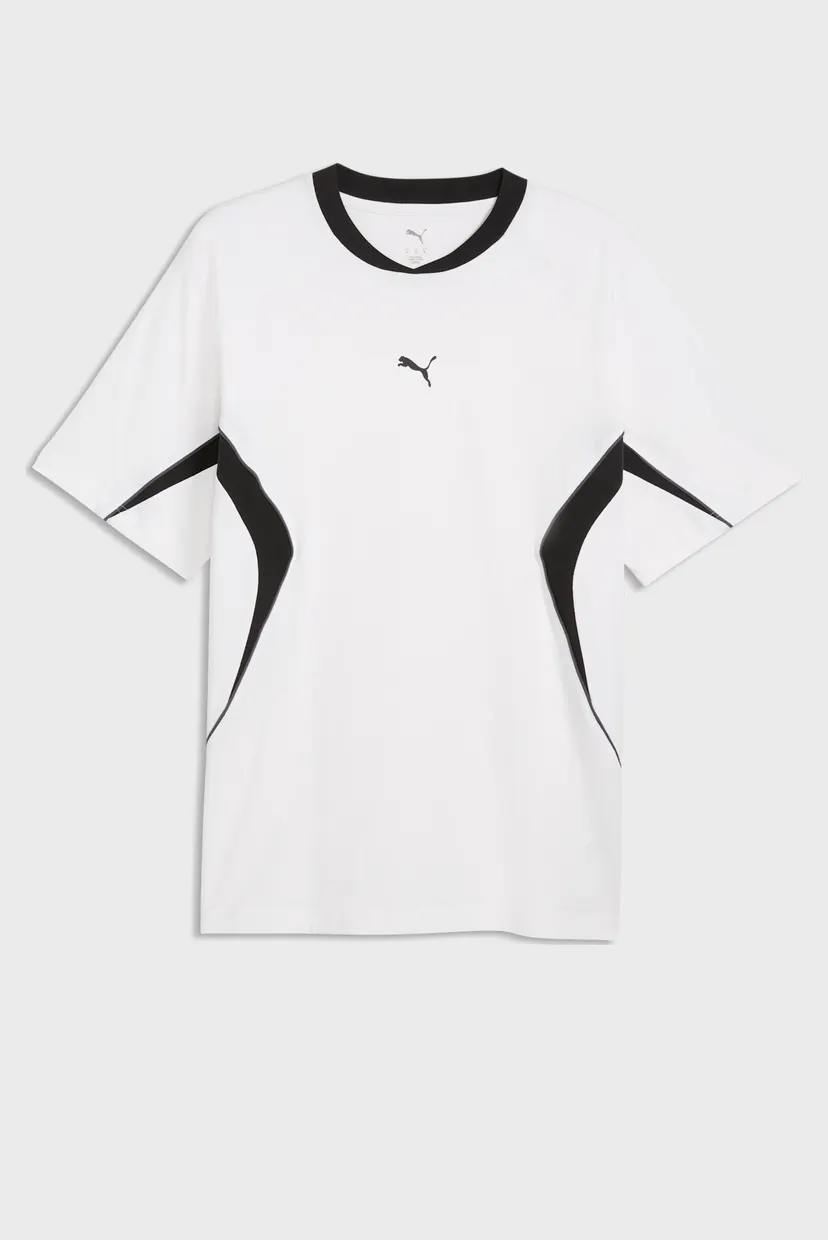 Мужская белая футболка PUMA Sport Relaxed Colourblocked Tee Men 4
