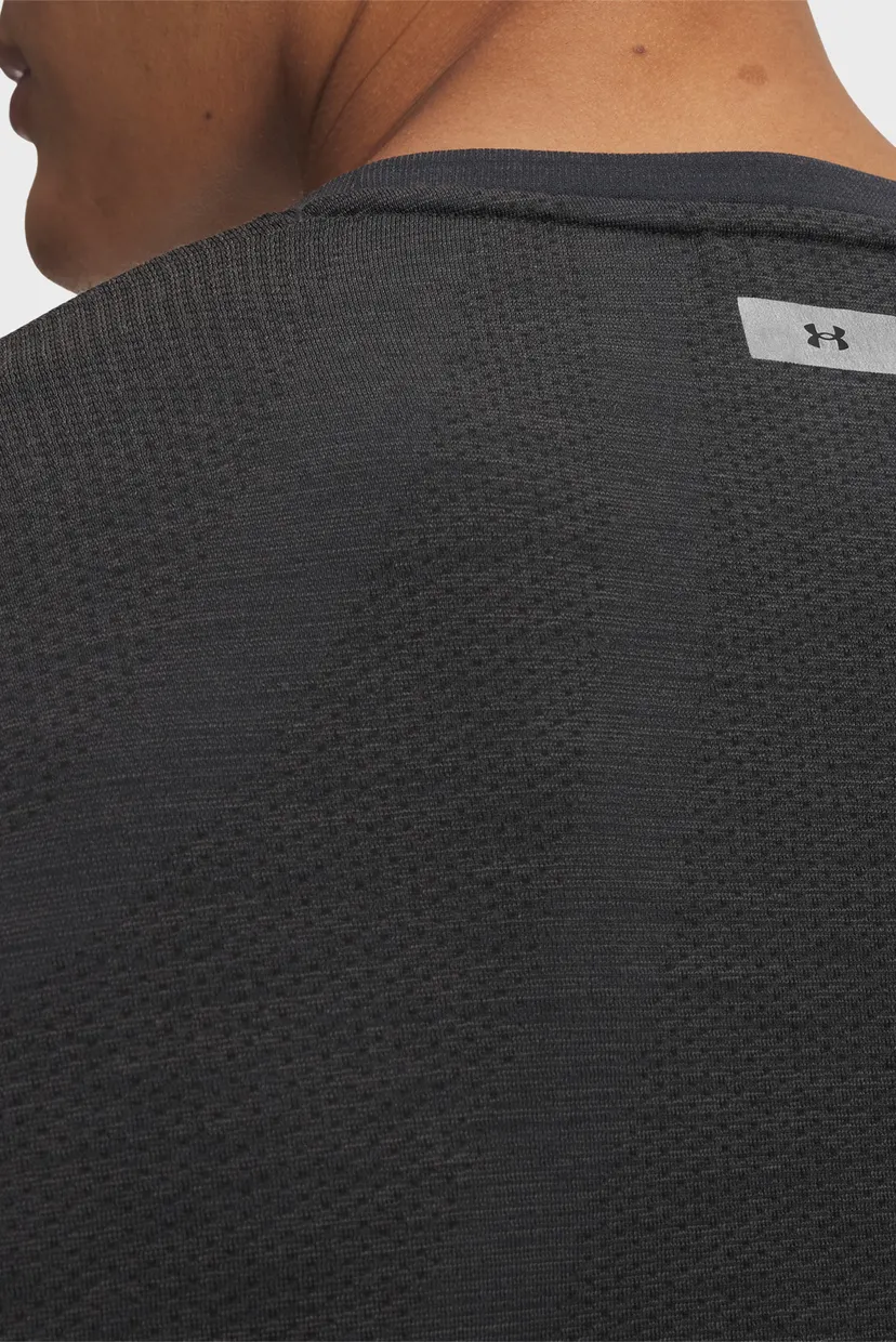 Чоловіча чорна футболка UA Trail Run Wool SS 3