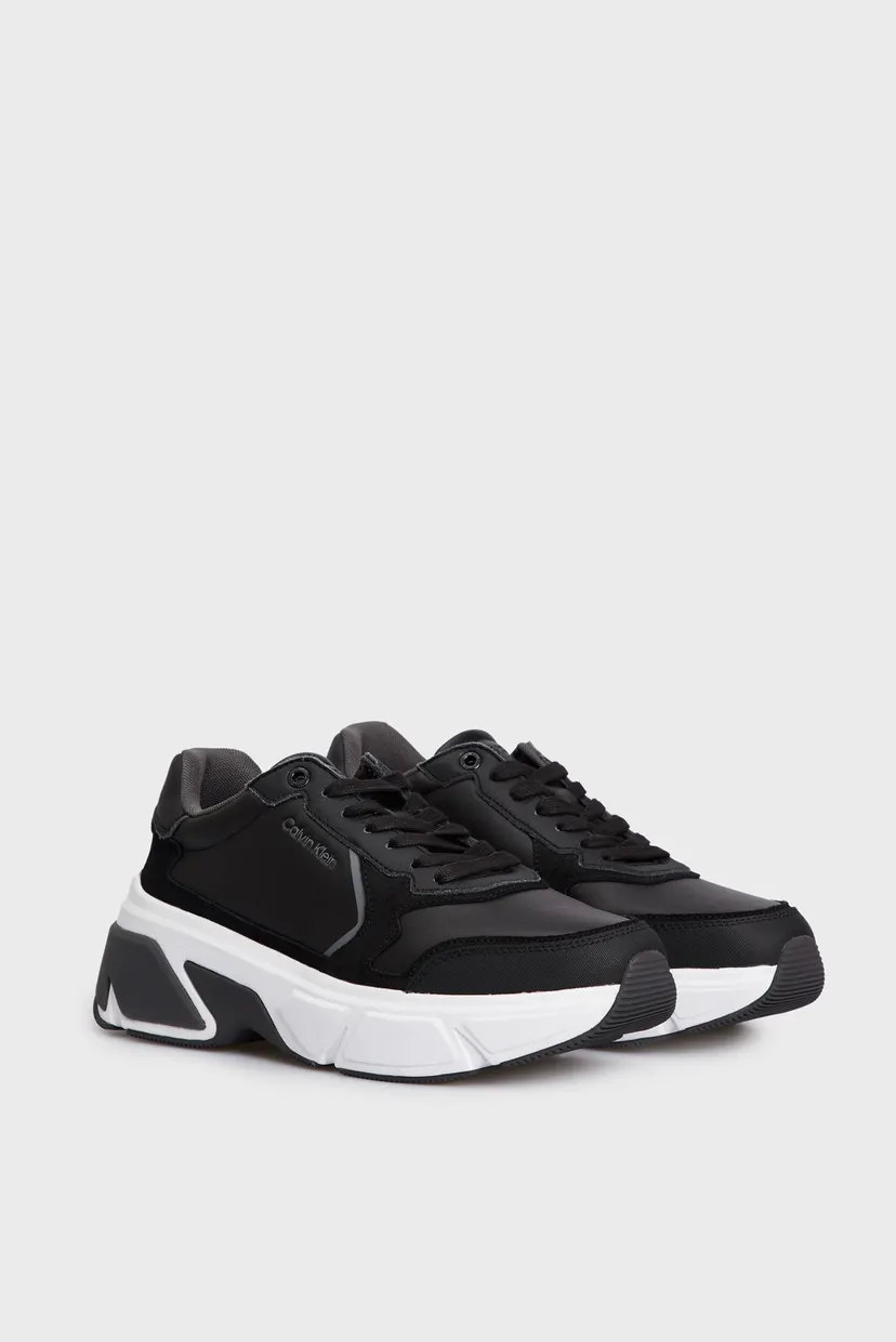 Чоловічі чорні шкіряні кросівки LOW TOP LACE UP 3