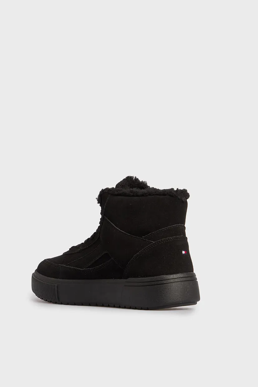 Жіночі чорні замшеві хайтопи SUEDE VULC WINTER SNEAKER 5