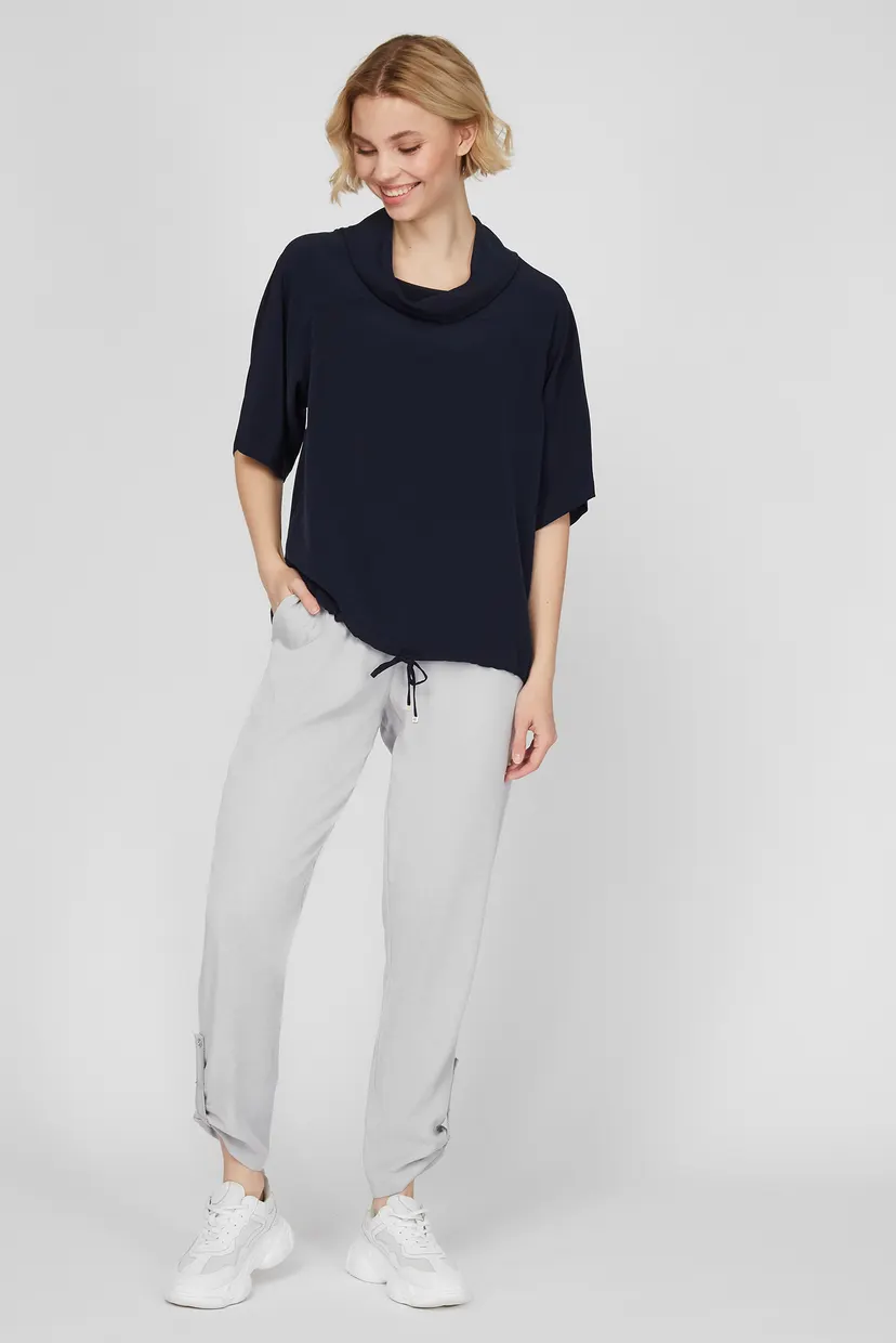 Женский темно-синий топ Sassofono A202-SC-907360-2 — MD-Fashion