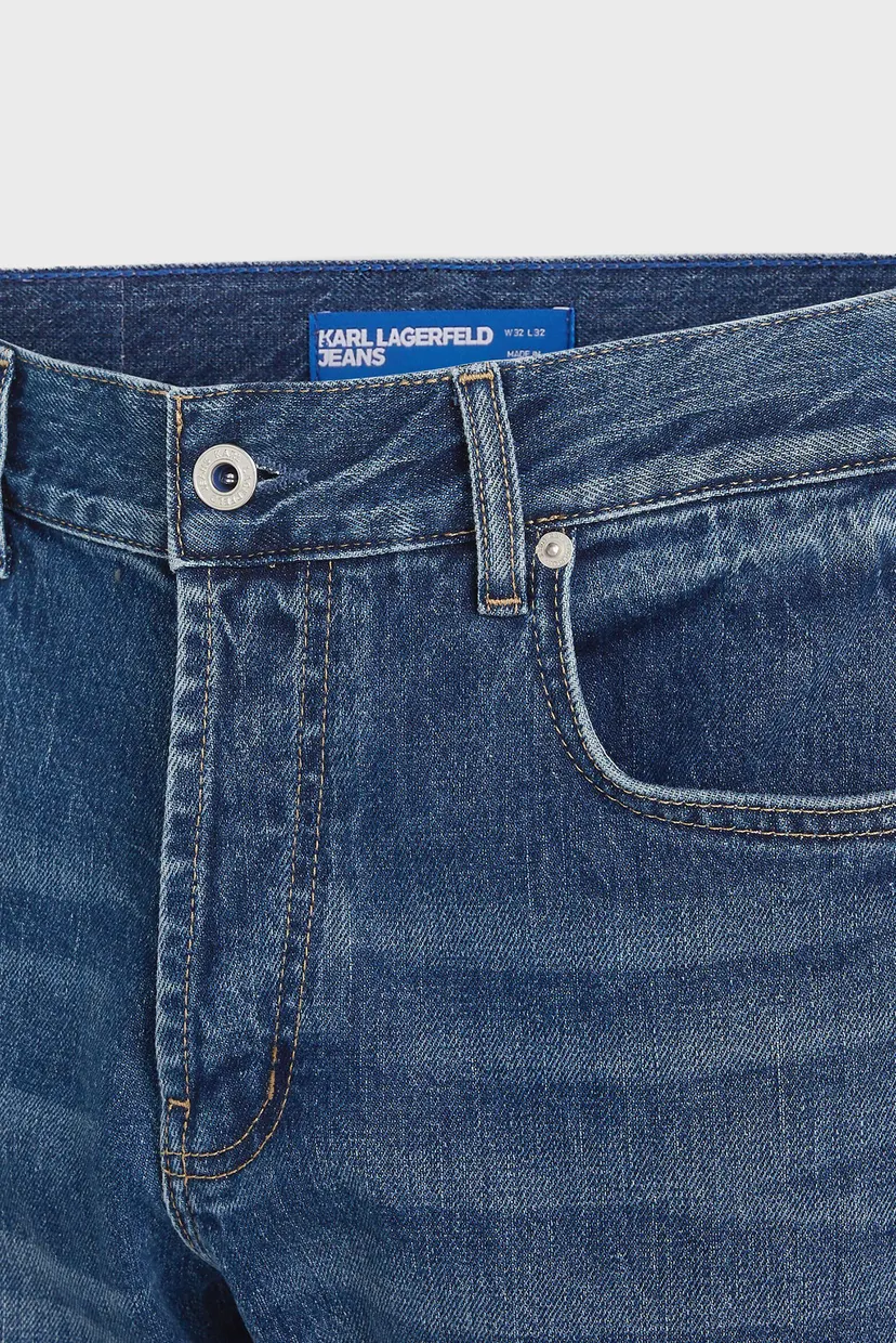 Чоловічі темно-сині джинси tapered denim 3