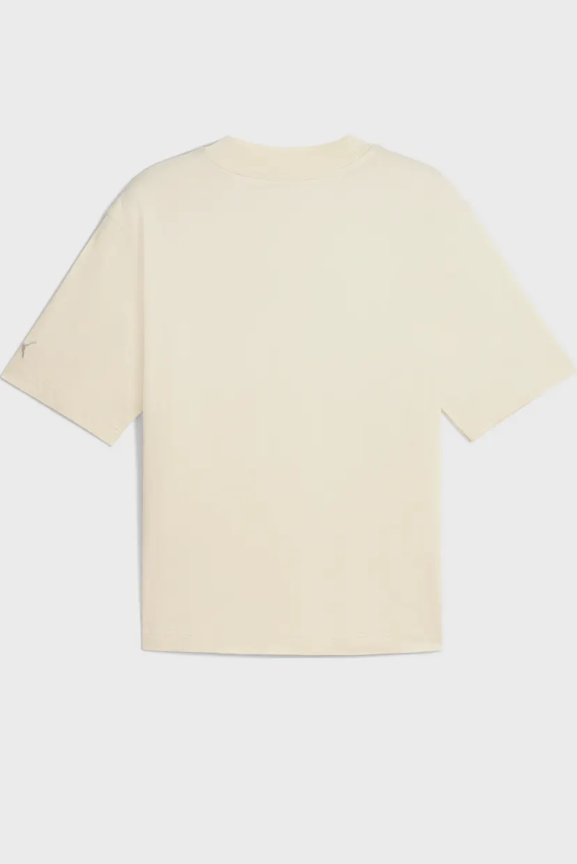 Бежева футболка Premium Essentials Boxy Graphic Tee Unisex (унісекс) 5