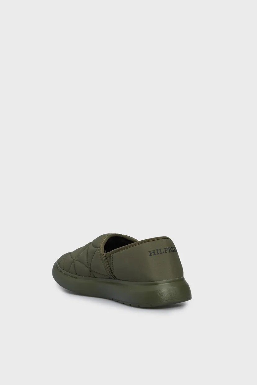 Мужские зеленые тапочки HILFIGER WARM HYBRID HOMESLIPPER 5