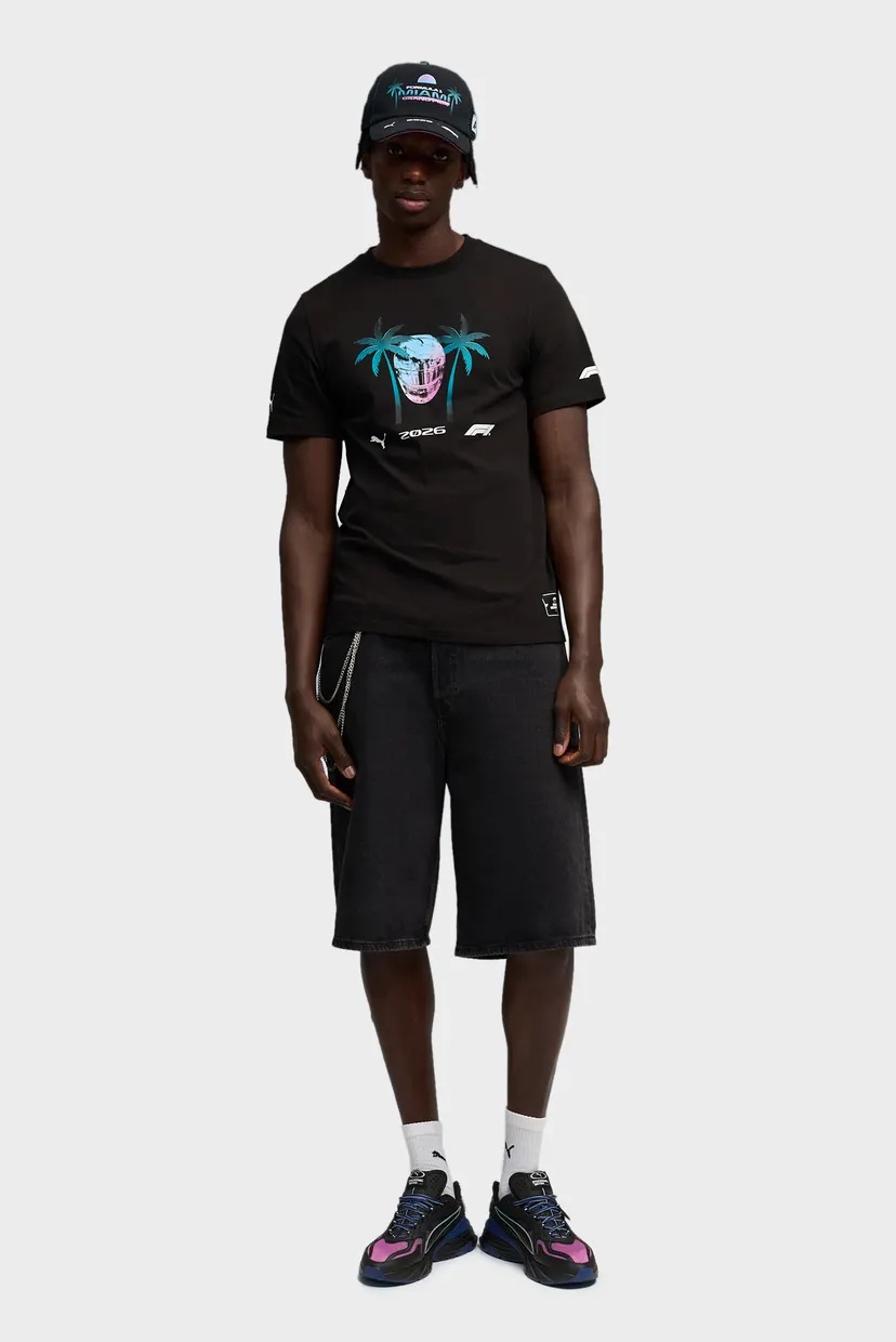 Черная футболка F1® Miami Tee Unisex (унисекс) 3