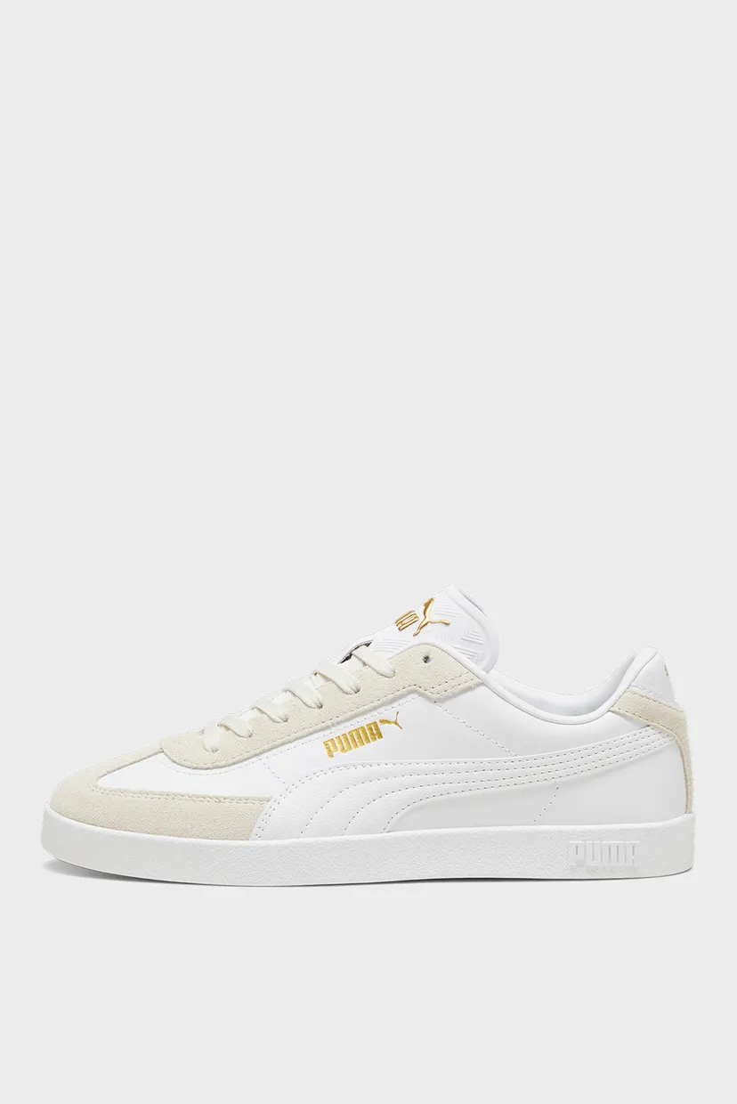 Белые кожаные сникерсы PUMA Club II Era Sneakers Unisex 4