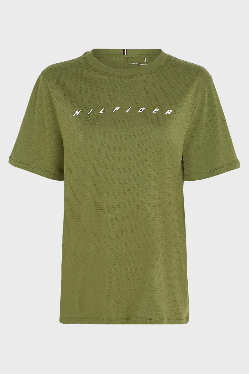 Жіноча зелена футболка RELAXED LOGO TEE 5