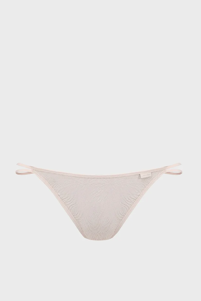 Жіночі пудрові трусики HIGH LEG TANGA 5
