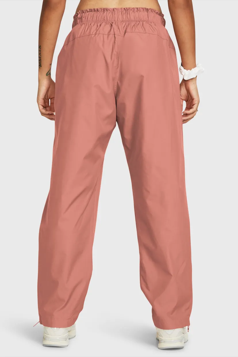 Женские розовые спортивные брюки UA Rush OS Woven Pant 3
