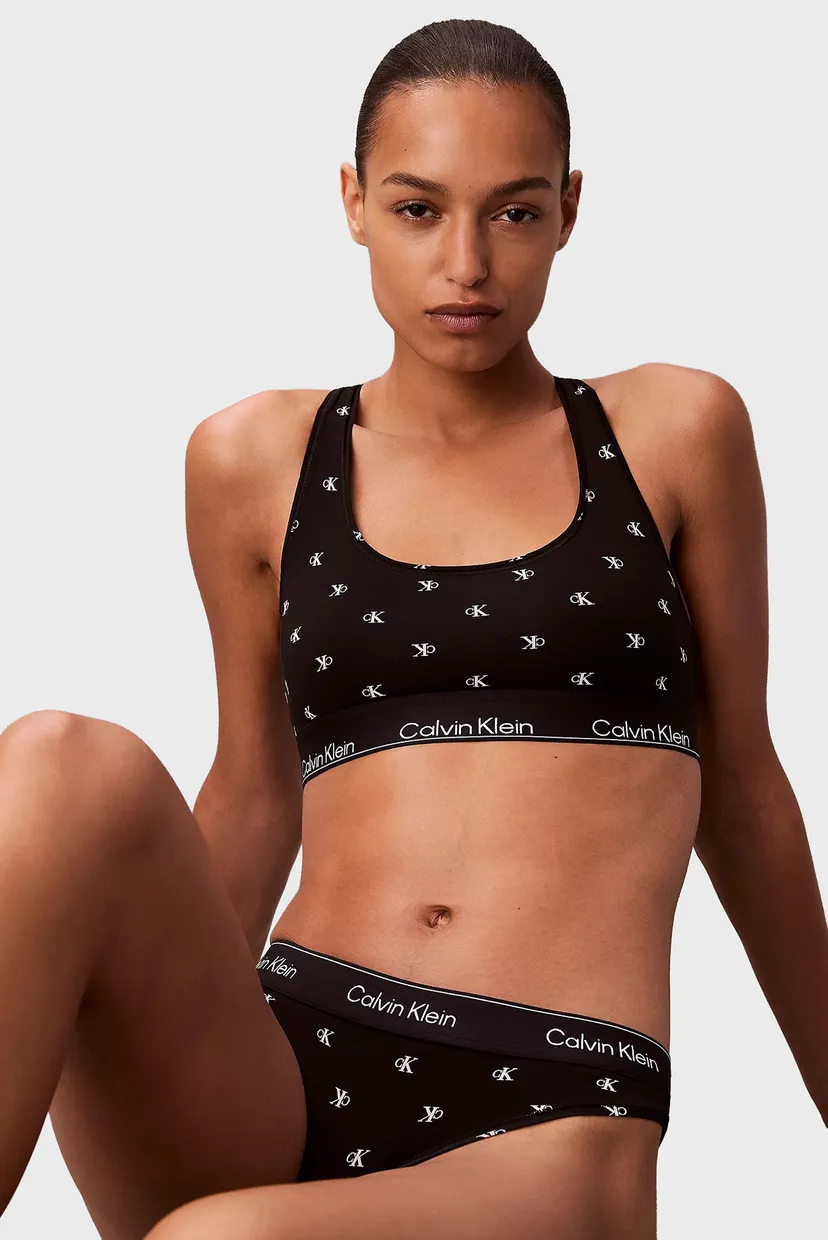 Женский черный топ с узором UNLINED BRALETTE 5