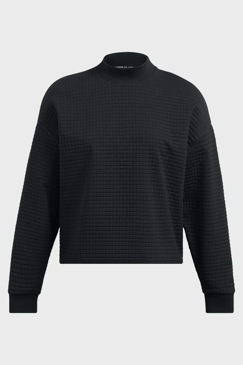 Женский черный свитшот Unstoppable Txt Mock Neck 3