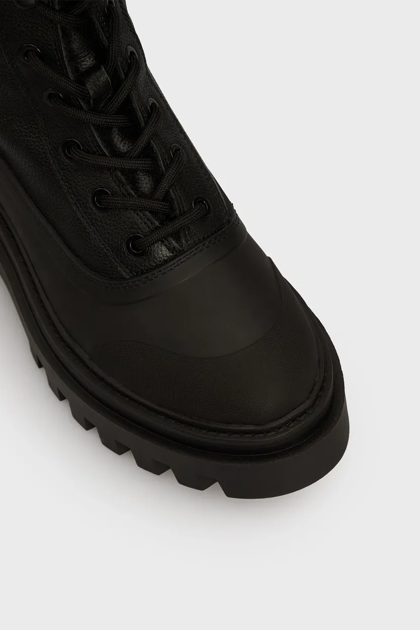 Жіночі чорні черевики FLATFORM LACE UP BOOT PADDED 4