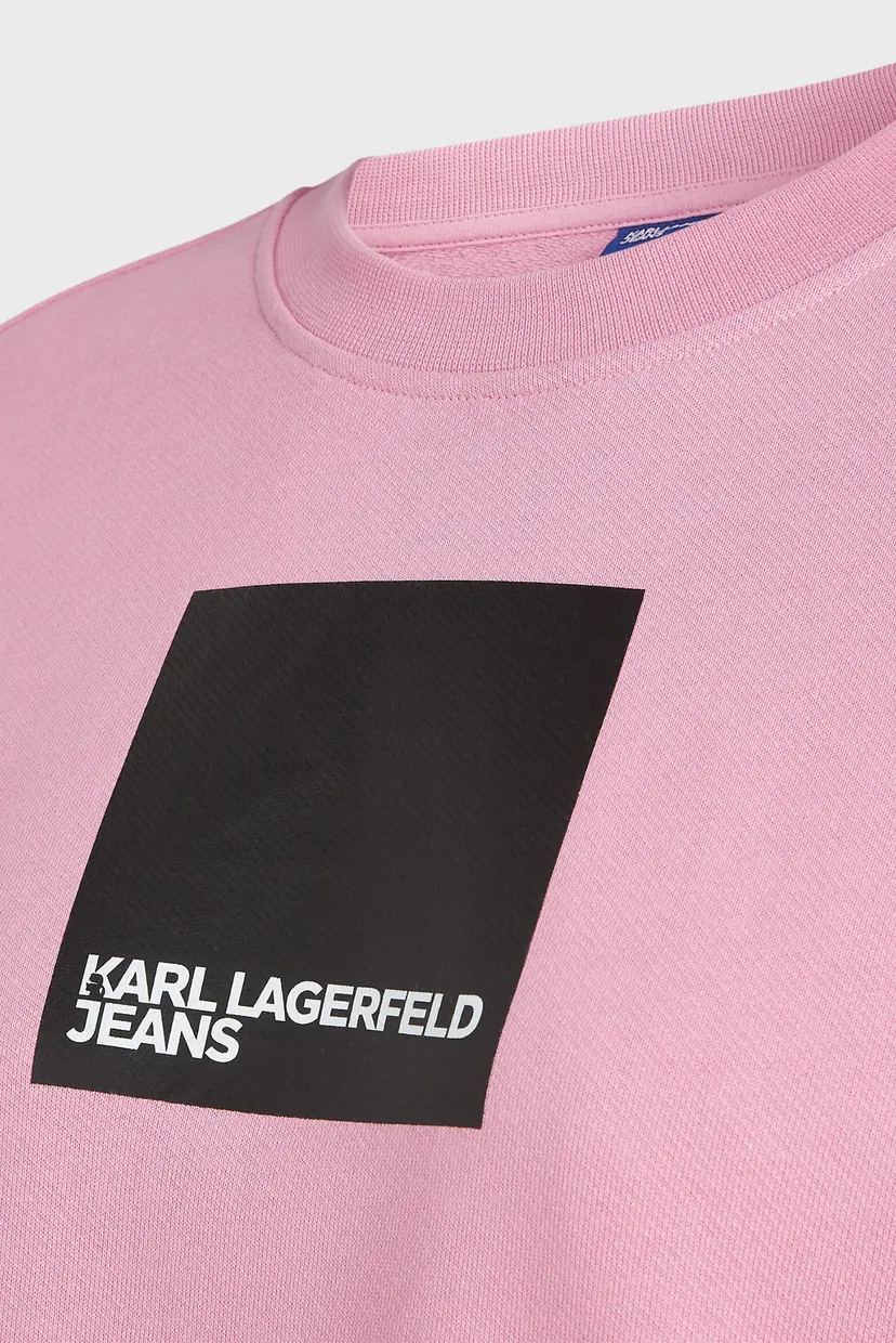 Женский розовый свитшот KLJ REGULAR LOGO SWEAT 5