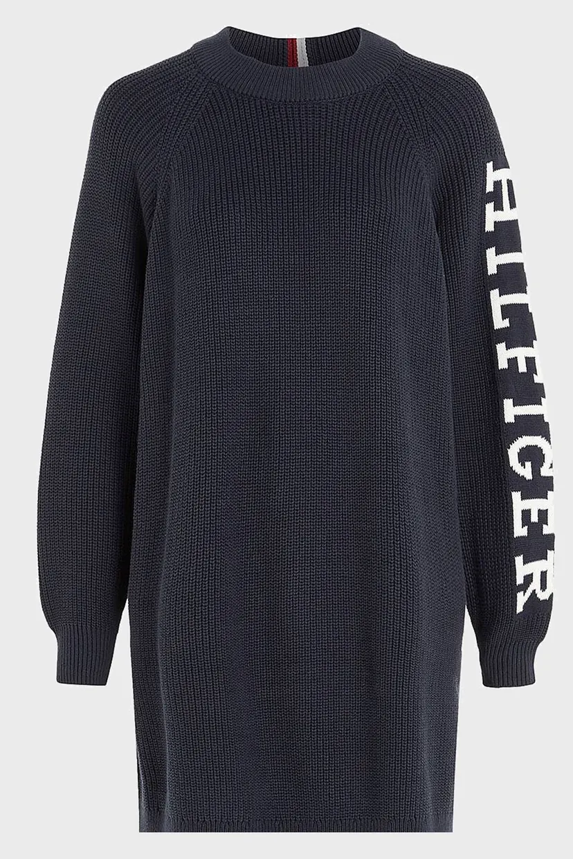 Женское темно-синее платье PLACED HILFIGER SWEATER DRESS 5