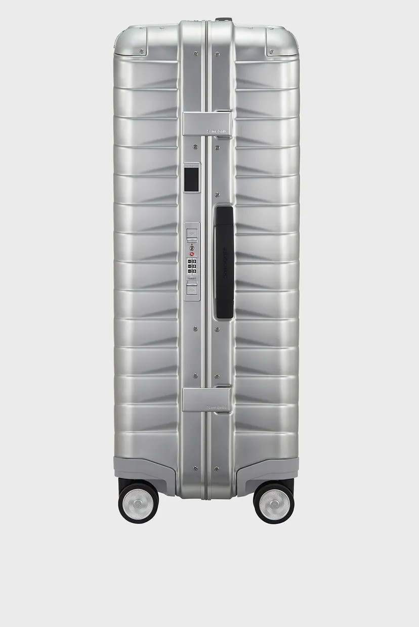 Серебристый чемодан 76 см PROXIS ALU ALUMINIUM 3