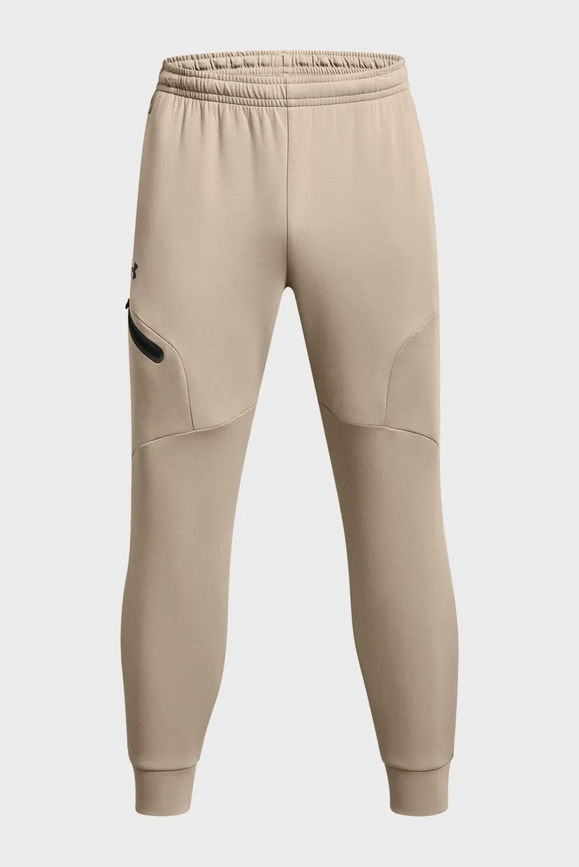 Мужские бежевые спортивные брюки UA Unstoppable Flc Joggers 5