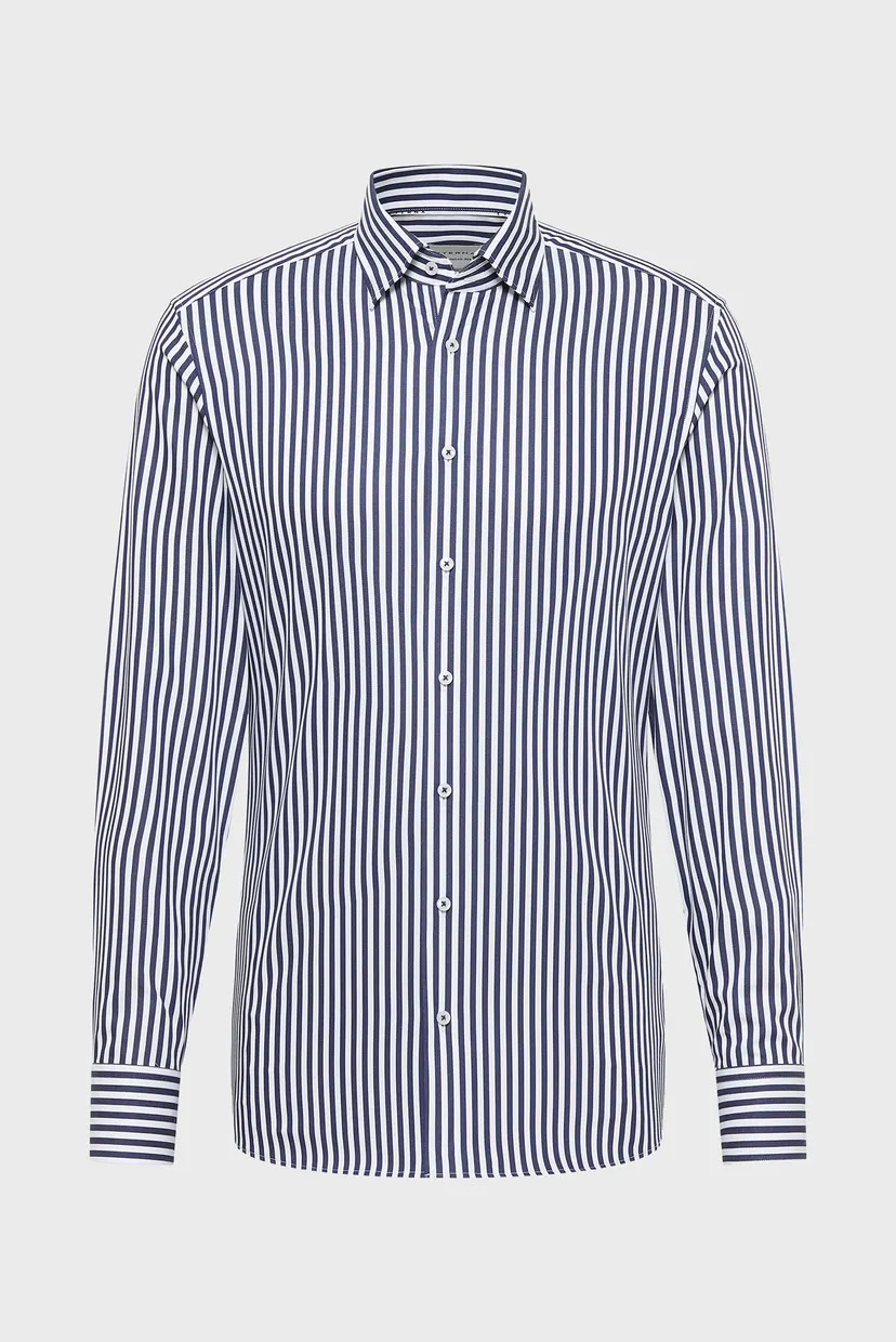Мужская рубашка в полоску SLIM FIT 5