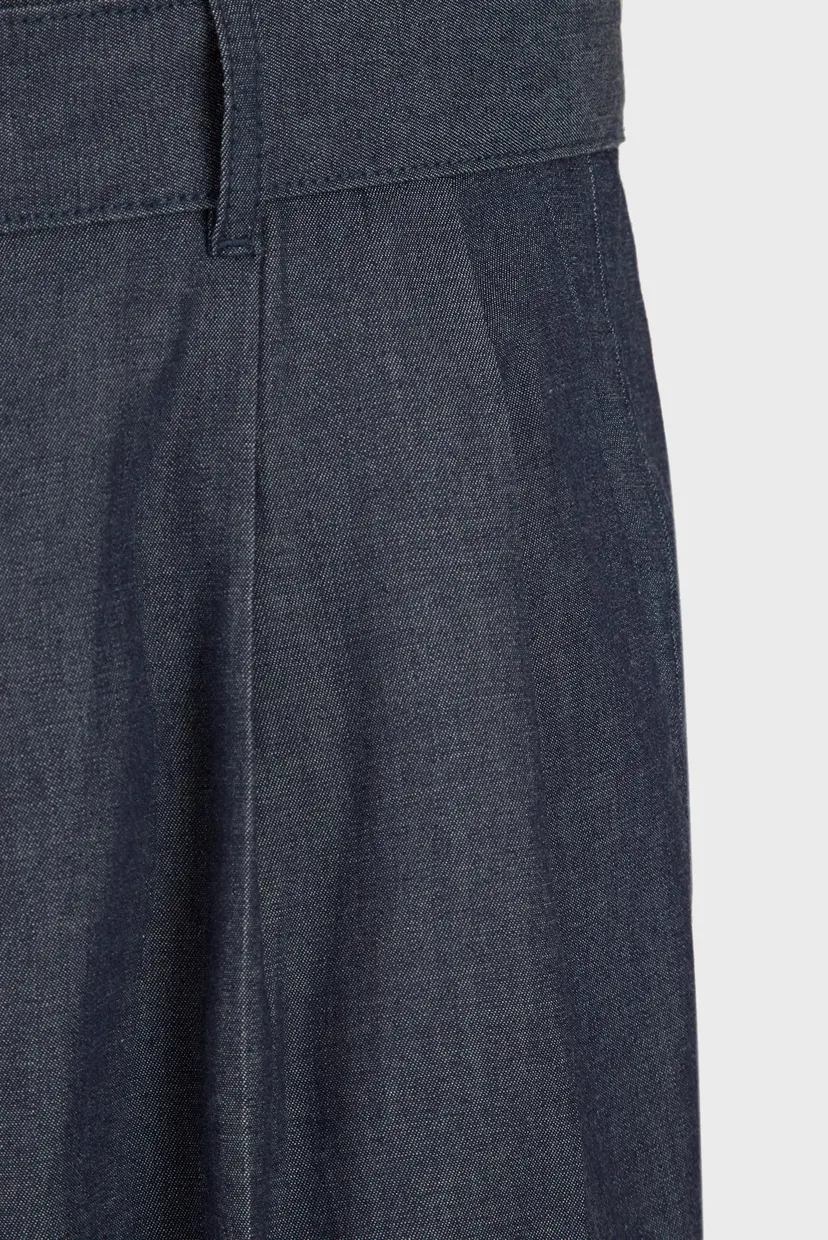 Чоловічі темно-сині брюки BELTED CHAMBRAY TROUSER 3