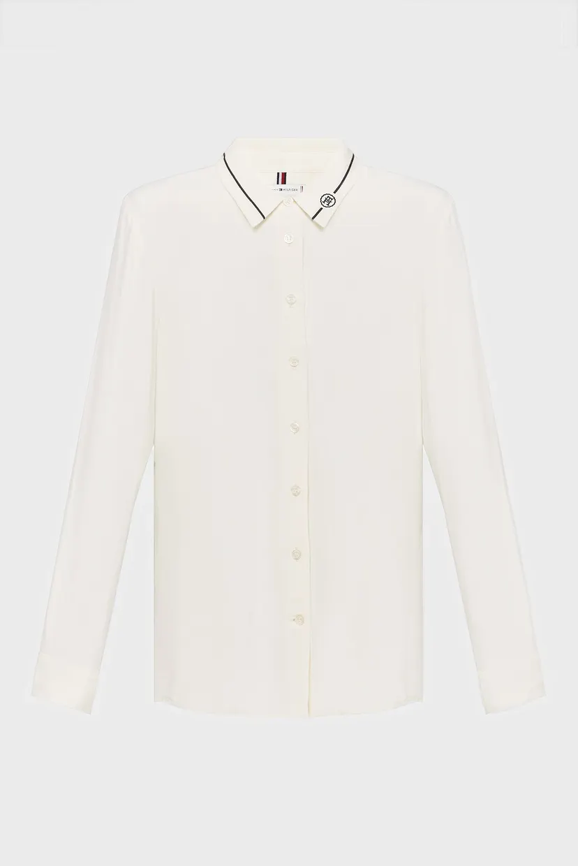 Женская белая блуза SMD DETAIL FLUID SHIRT 5
