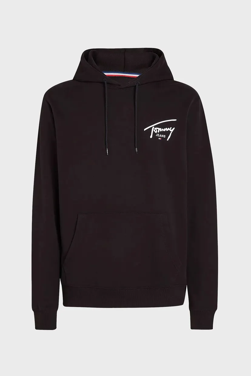 Чоловіче чорне худі TJM REG ENTRY GRAPHIC HOODIE EXT 5