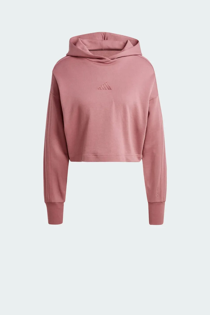 Женское розовое худи ALL SZN French Terry 3-Stripes 6