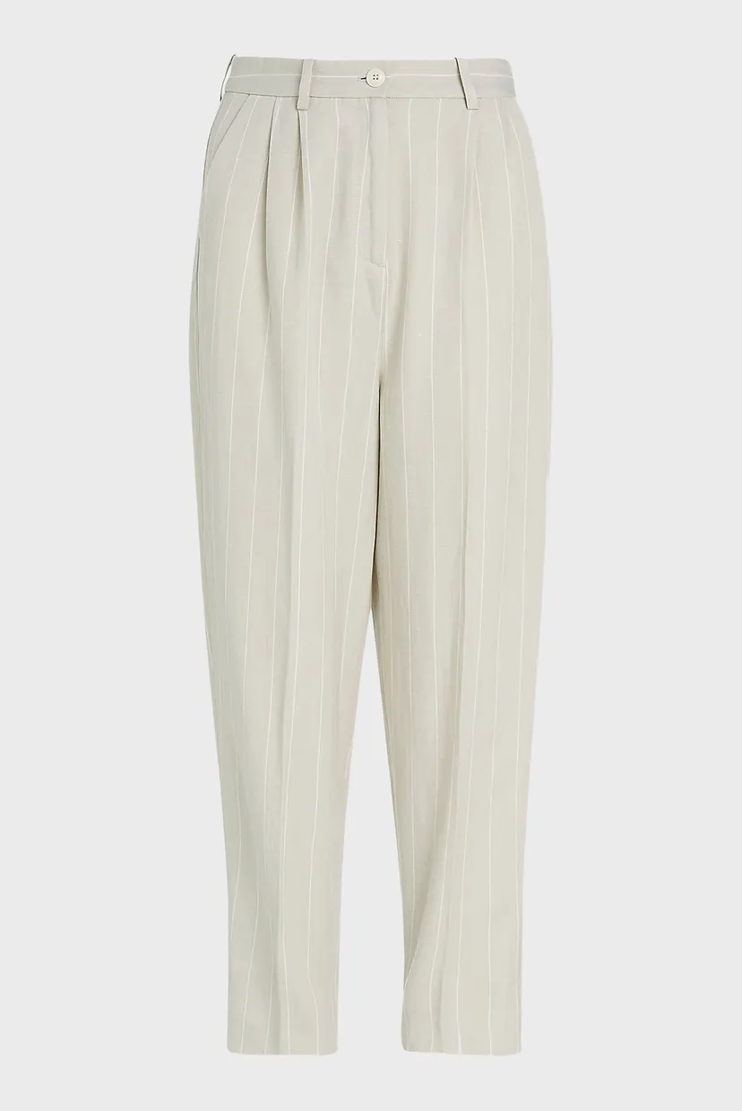 Жіночі білі брюки у смужку PINSTRIPE TAPERED 5