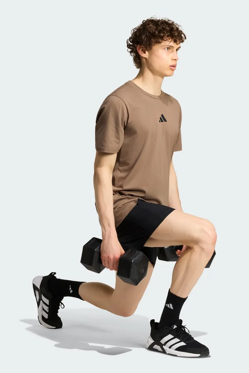 Чоловіча коричнева футболка CLIMACOOL CAMO TRAINING GRAPHIC 3