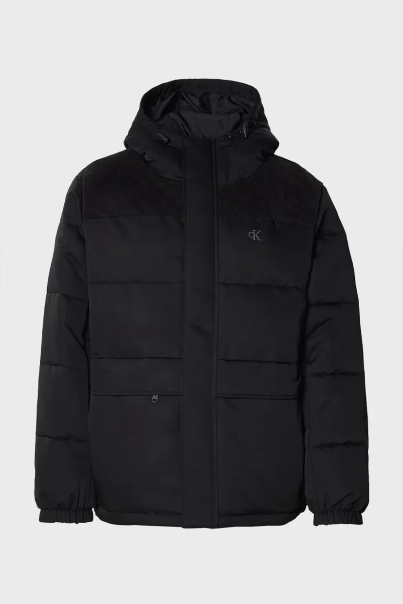 Чоловіча чорна куртка CORDUROY 6