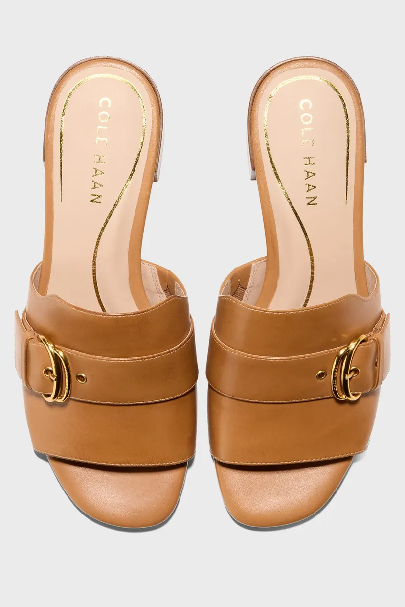 Жіночі коричневі шкіряні мюлі Crosby Slide Sandal 4
