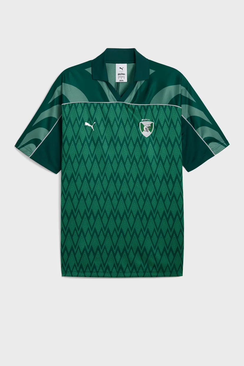 Зеленая футболка с узором PUMA X HARRY POTTER Relaxed Football