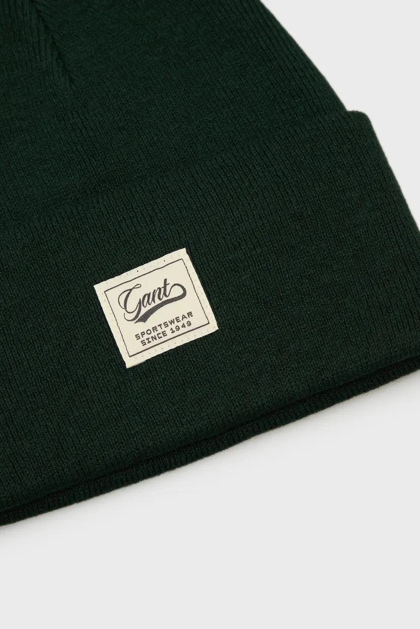Мужская темно-зеленая шапка DOUBLE LAYERED BEANIE 3