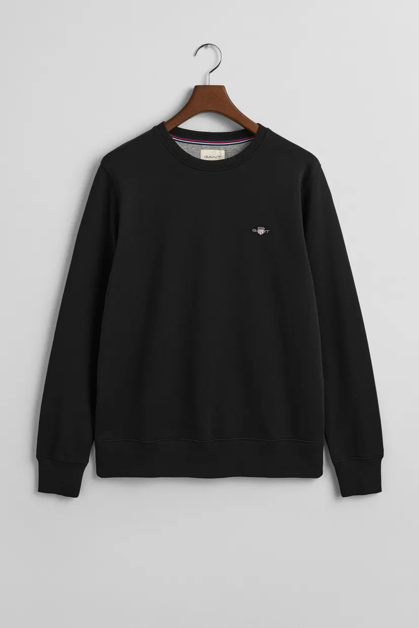 Чоловічий чорний світшот REG SHIELD C-NECK SWEAT 5