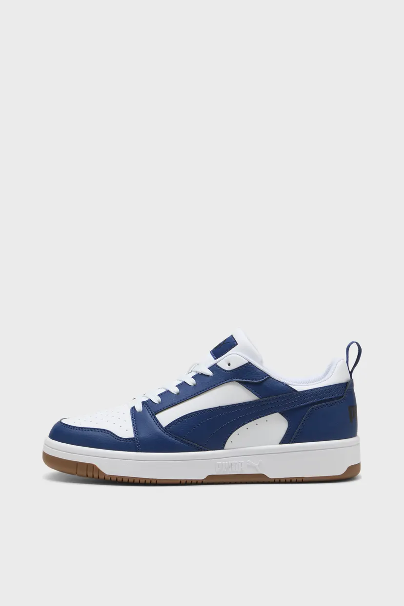 Синие кожаные сникерсы Rebound V6 Low Sneakers 3