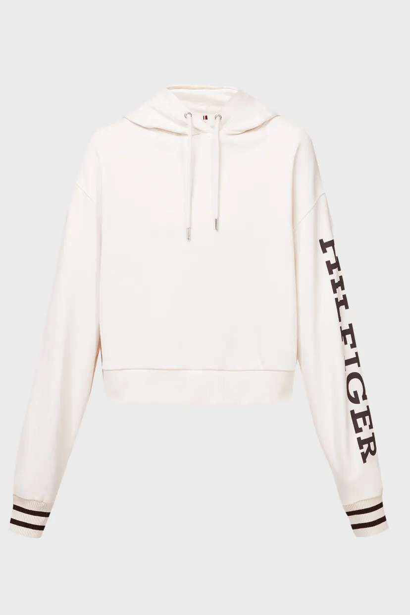 Жіноче біле худі REG MONOTYPE SLV CROP HOODIE 5
