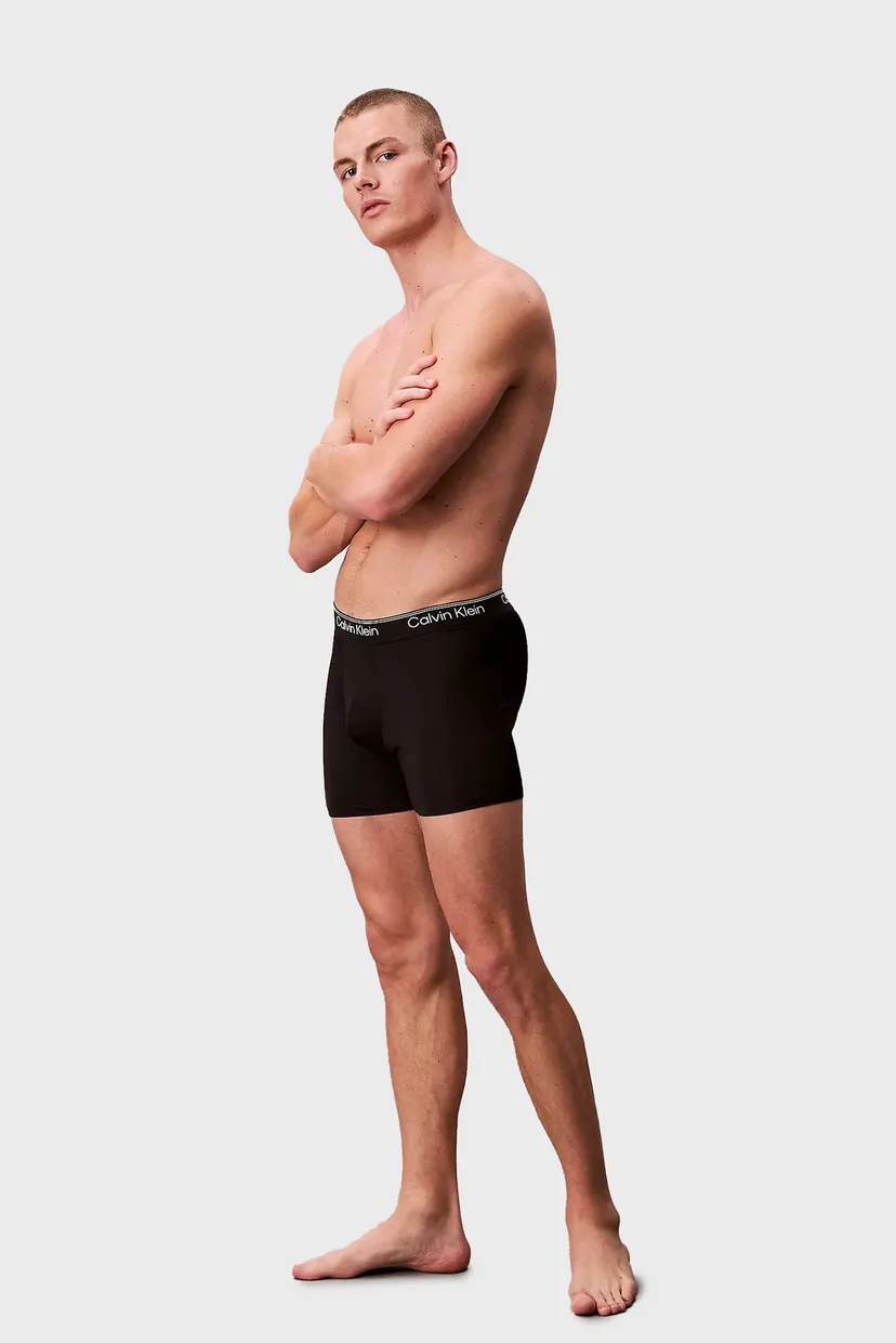 Мужские черные боксеры (3 шт) BOXER BRIEF 3