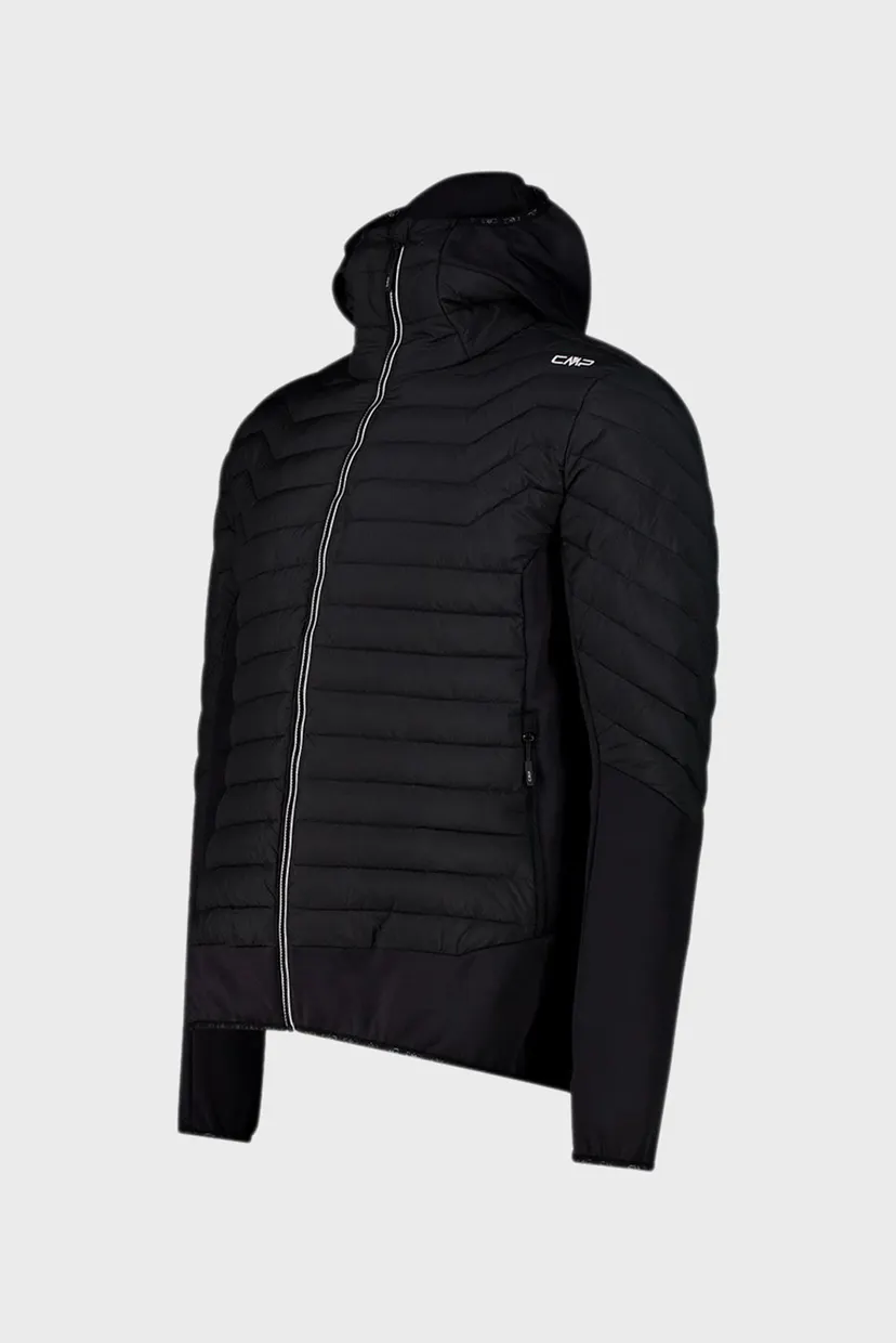 Чоловіча чорна куртка HYBRID FIX HOOD NYLON 4