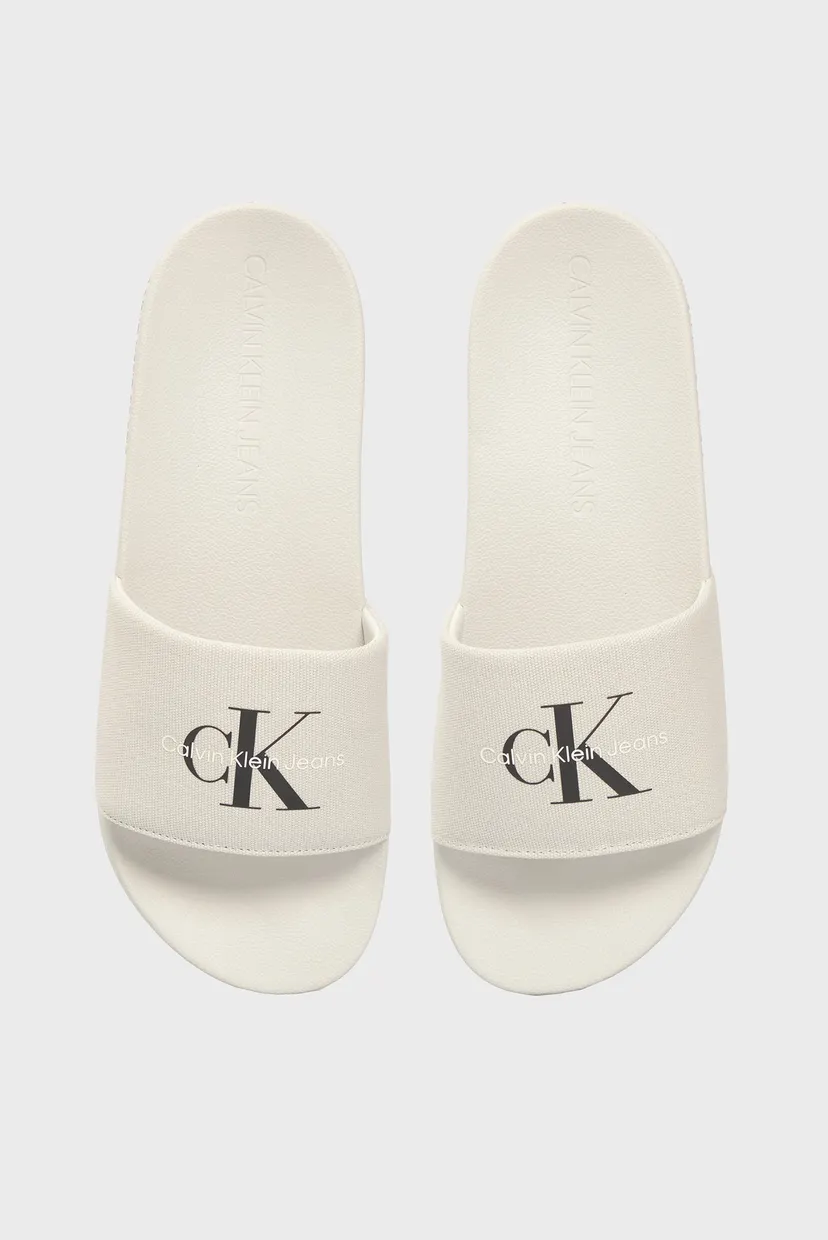 Чоловічі білі слайдери MONOGRAM 4