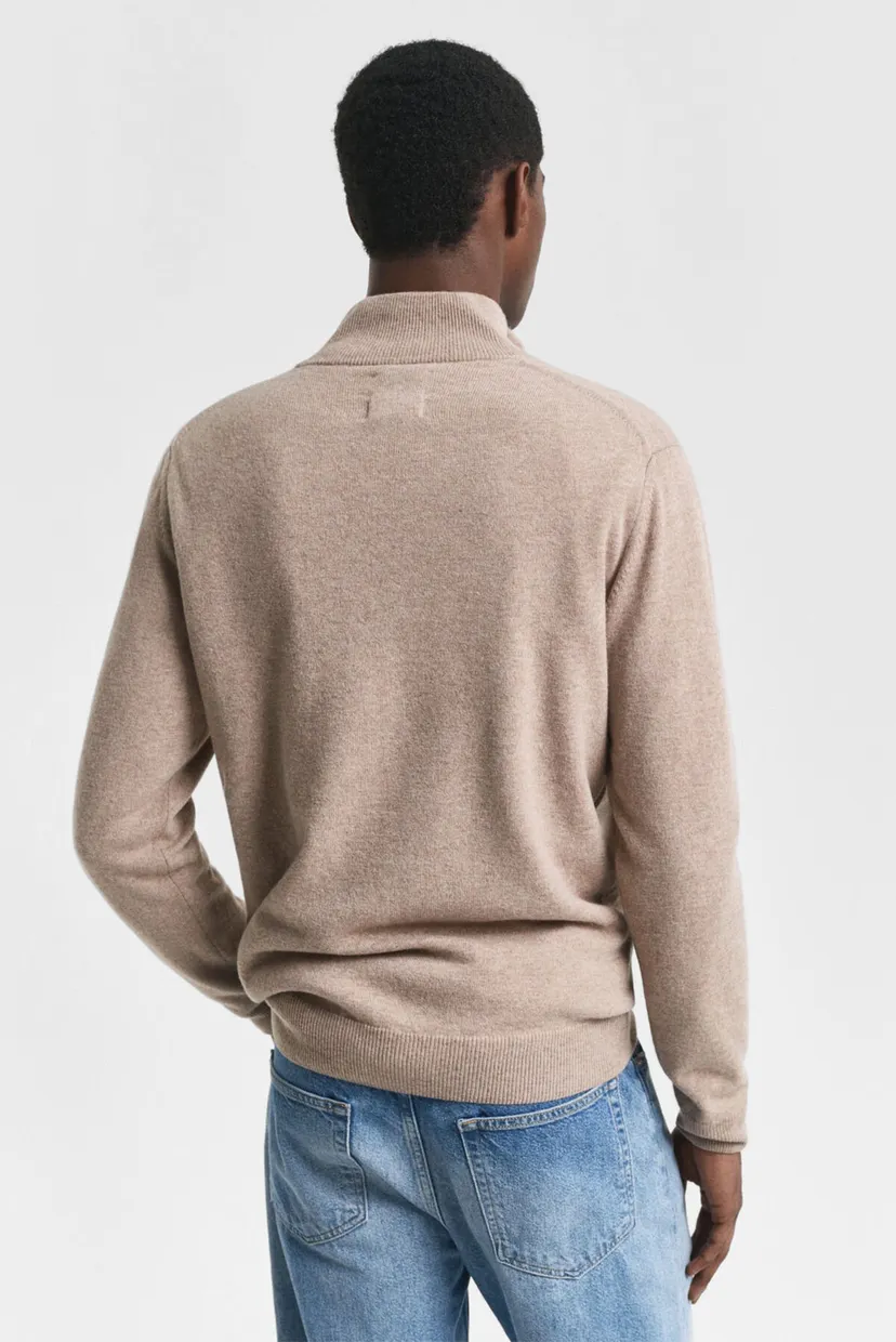 Мужская бежевая шерстяная кофта SUPERFINE LAMBSWOOL HALF ZIP 3