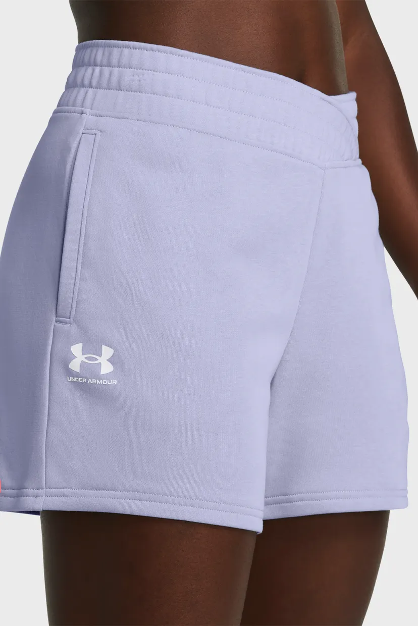 Жіночі бузкові шорти UA Rival Terry Short 4