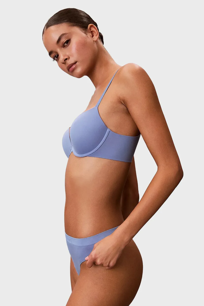 Жіночі сині трусики THONG 4