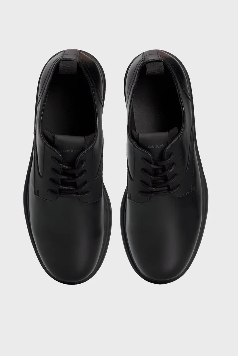 Мужские черные кожаные дерби LOW TOP LACE UP MIX 4