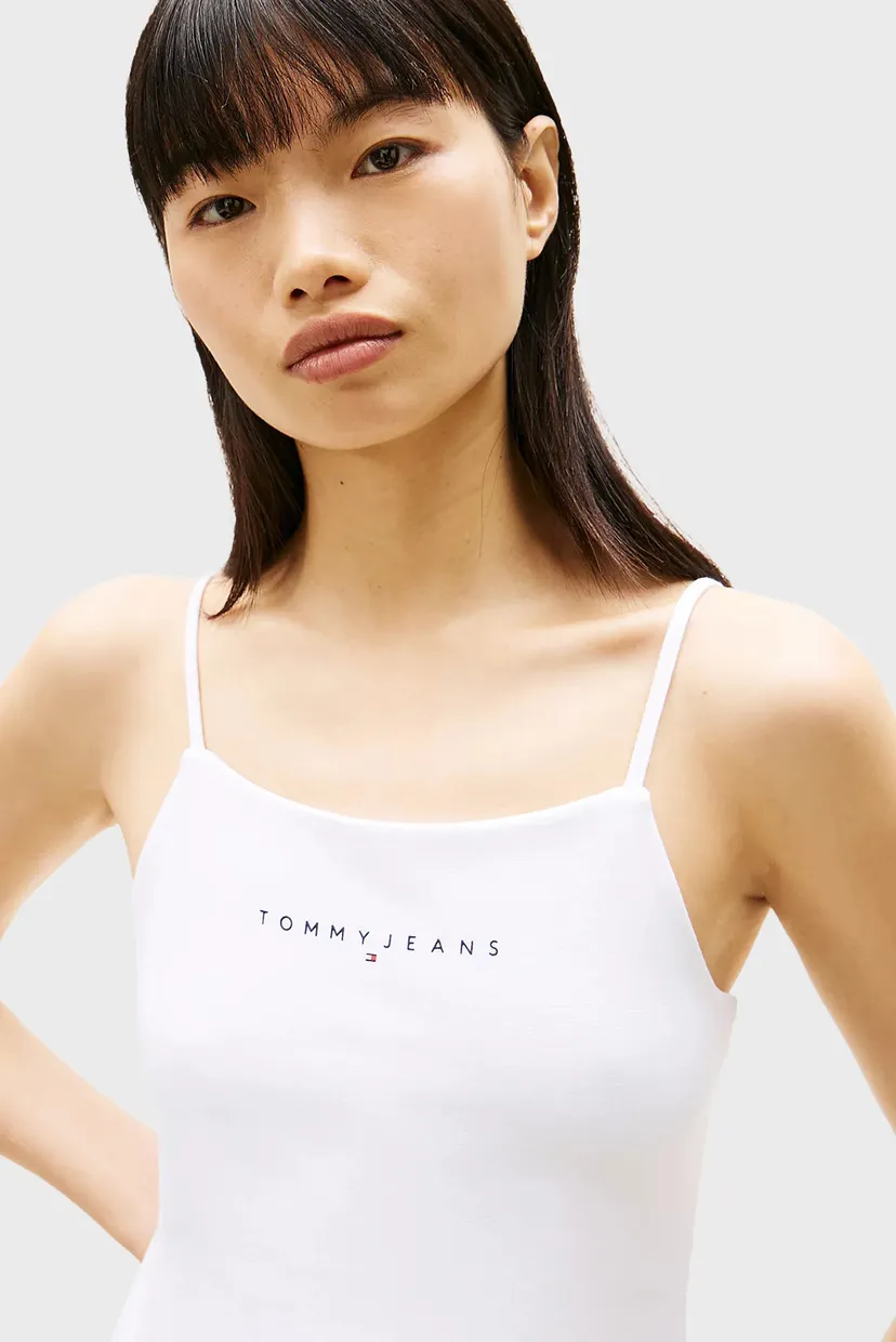 Жіноча біла сукня LINEAR STRAPPY 4