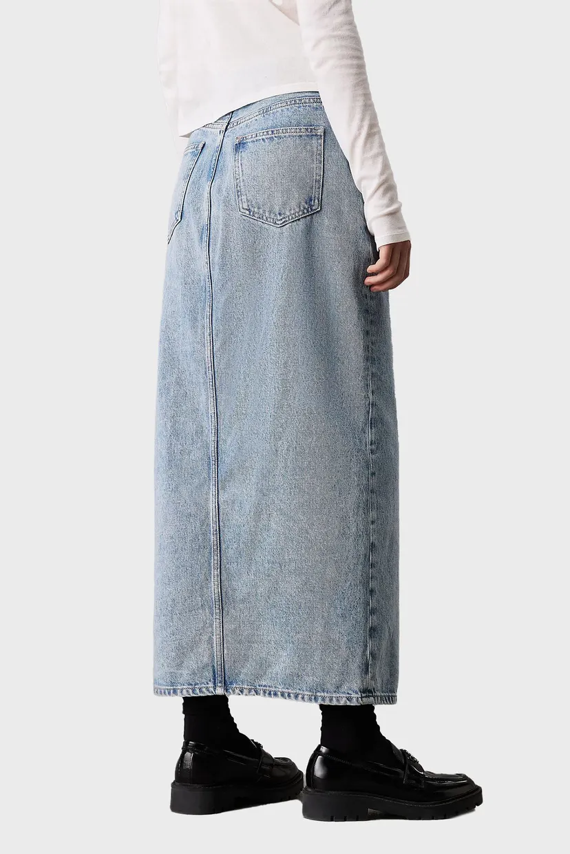 Жіноча блакитна джинсова спідниця MAXI DENIM 3