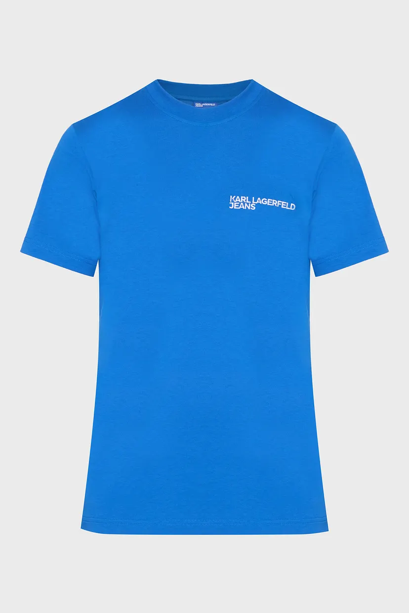 Чоловіча синя футболка klj slim sslv tee 6