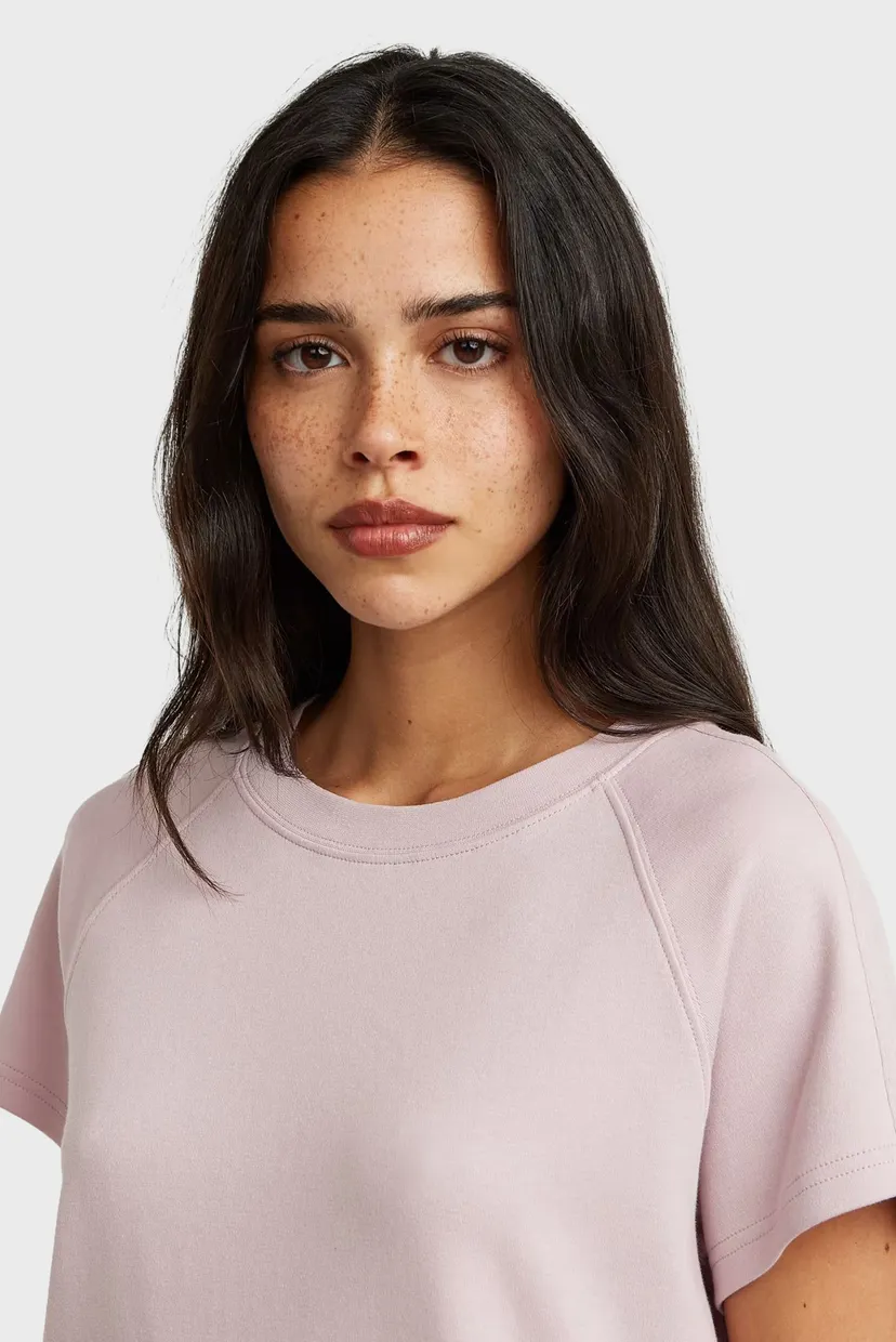 Жіноча рожева футболка Raglan 4